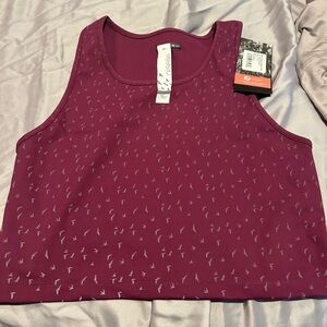Oiselle Firecracker Reflective Crop NWT size 8